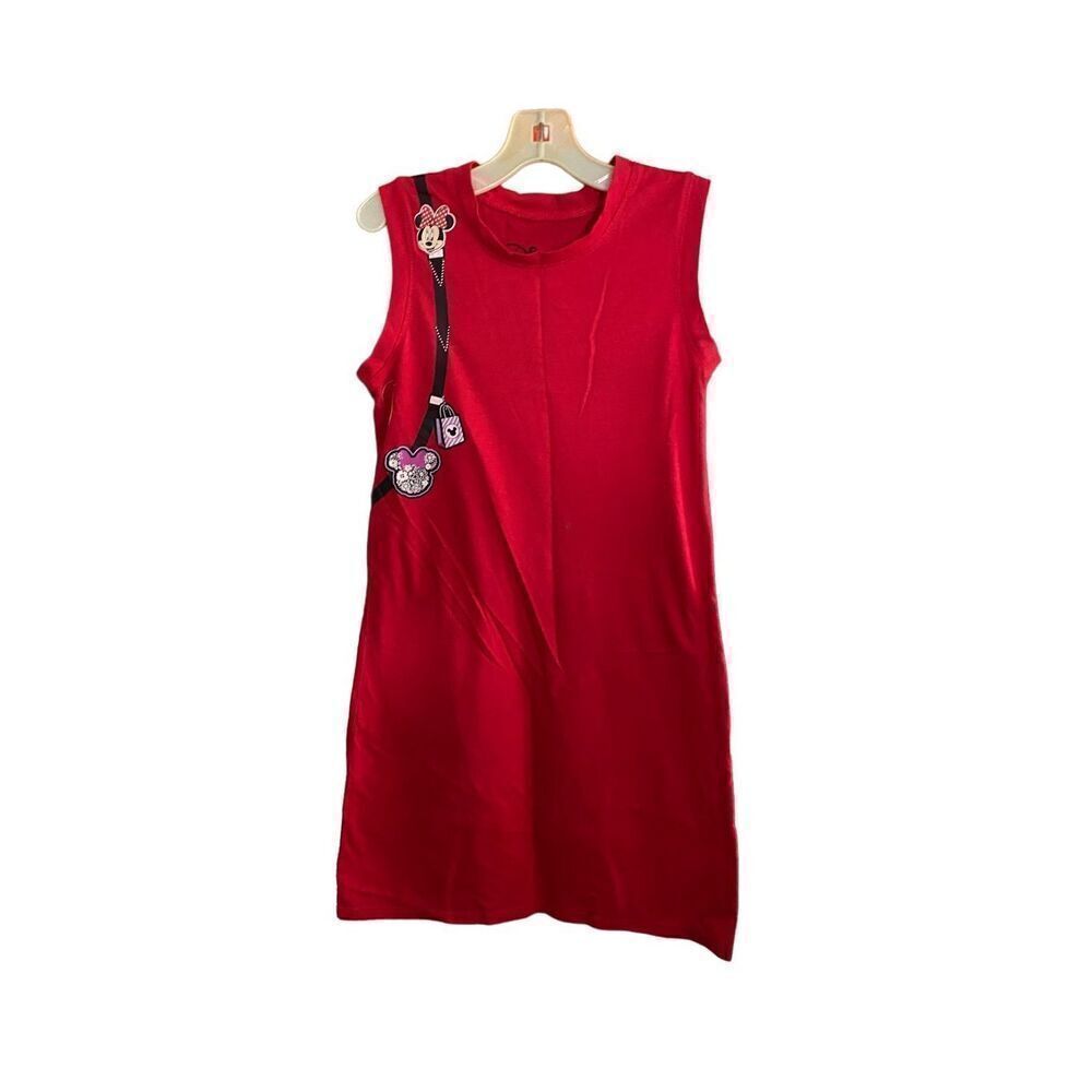 Disney Minnie, mouse, red backpack, sleeveless dress, size 10